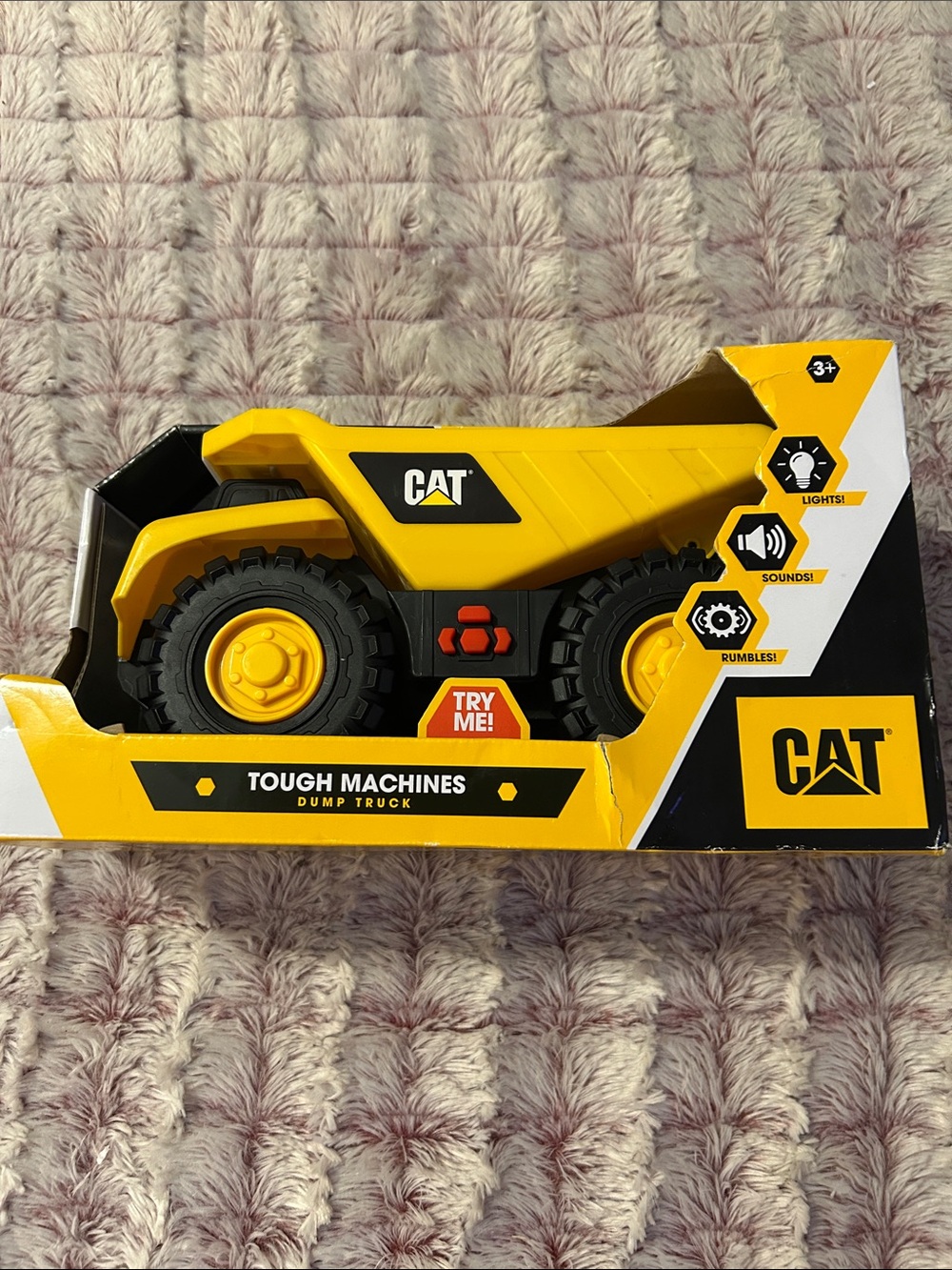 CAT Yellow Tough Machines Dump Truck - Kids Toy